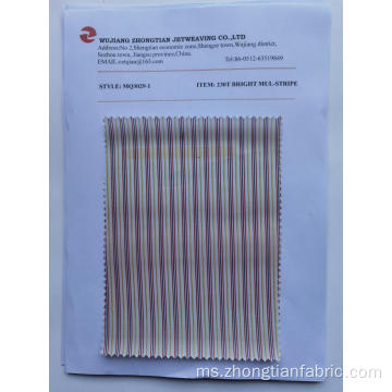 230T Percetakan Taffeta Mul-Stripe Bright